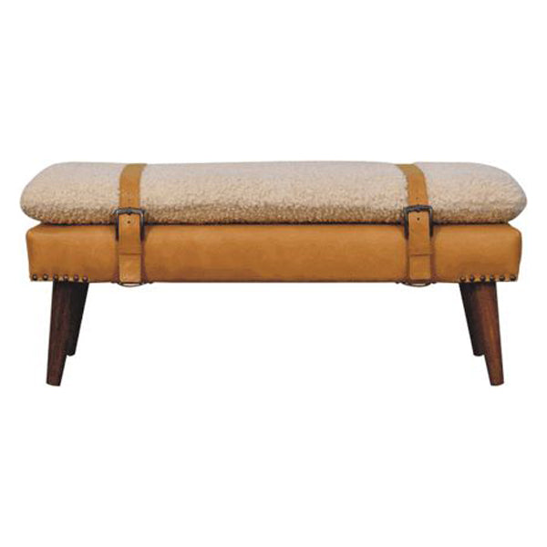 Artisan - Boucle X Leather Bench