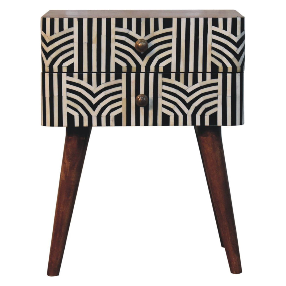 Artisan - Honey Caramel Edessa Bone Inlay Bedside