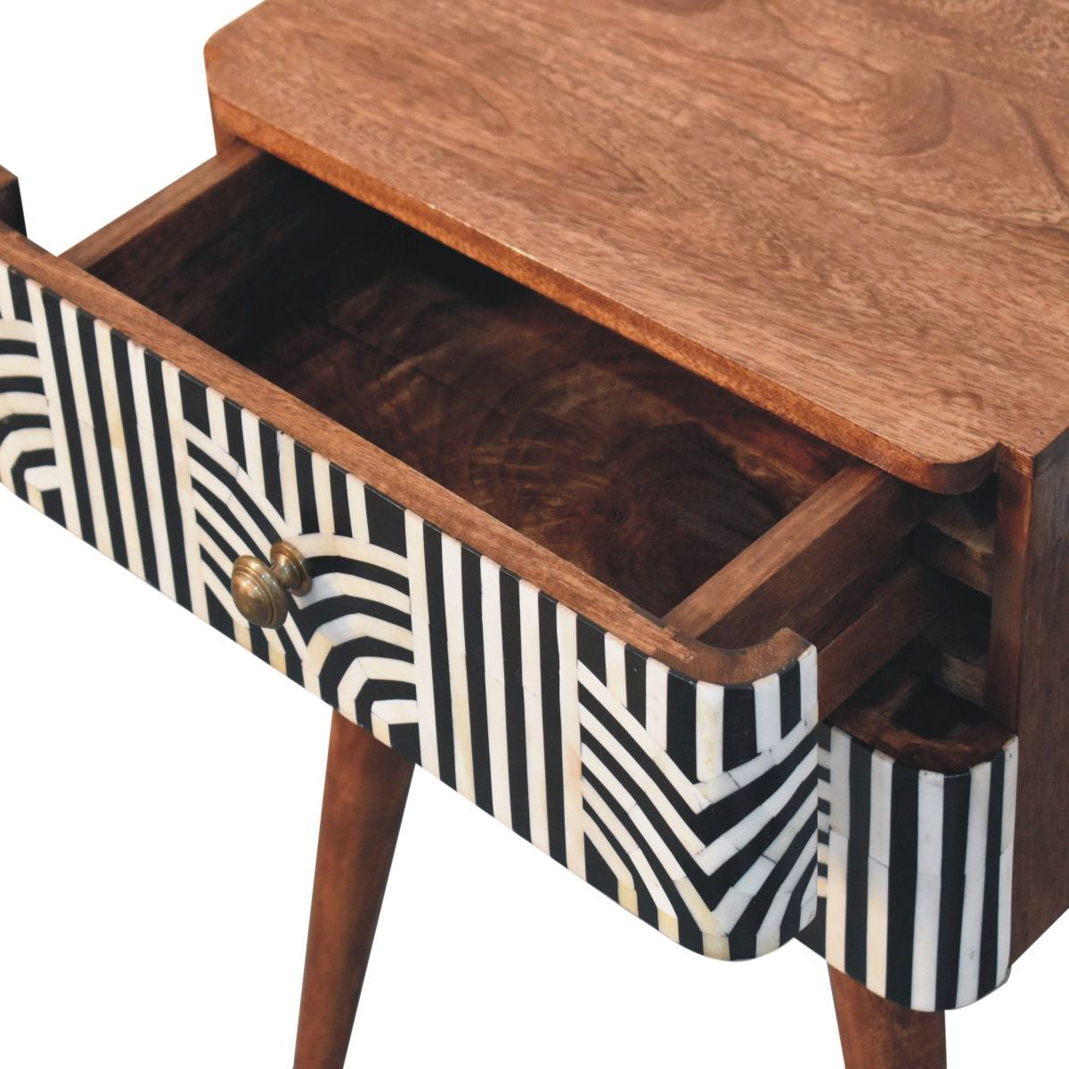 Artisan - Honey Caramel Edessa Bone Inlay Bedside