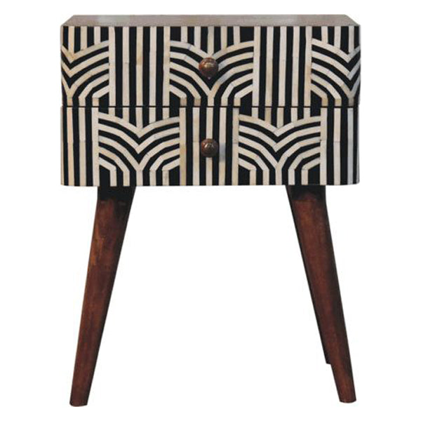 Artisan - Honey Caramel Edessa Bone Inlay Bedside