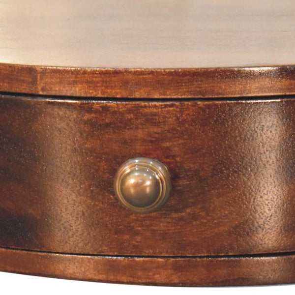 Artisan - California Walnut Wall Mounted Rounded Bedside