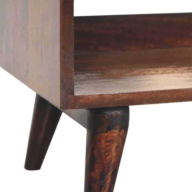 Artisan - California Walnut Bench With Mud Linen Seat Pad