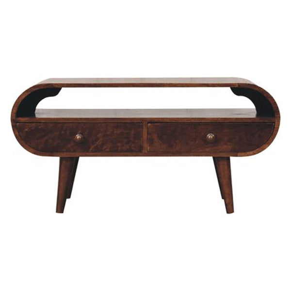 Artisan - California Walnut Circular TV Stand