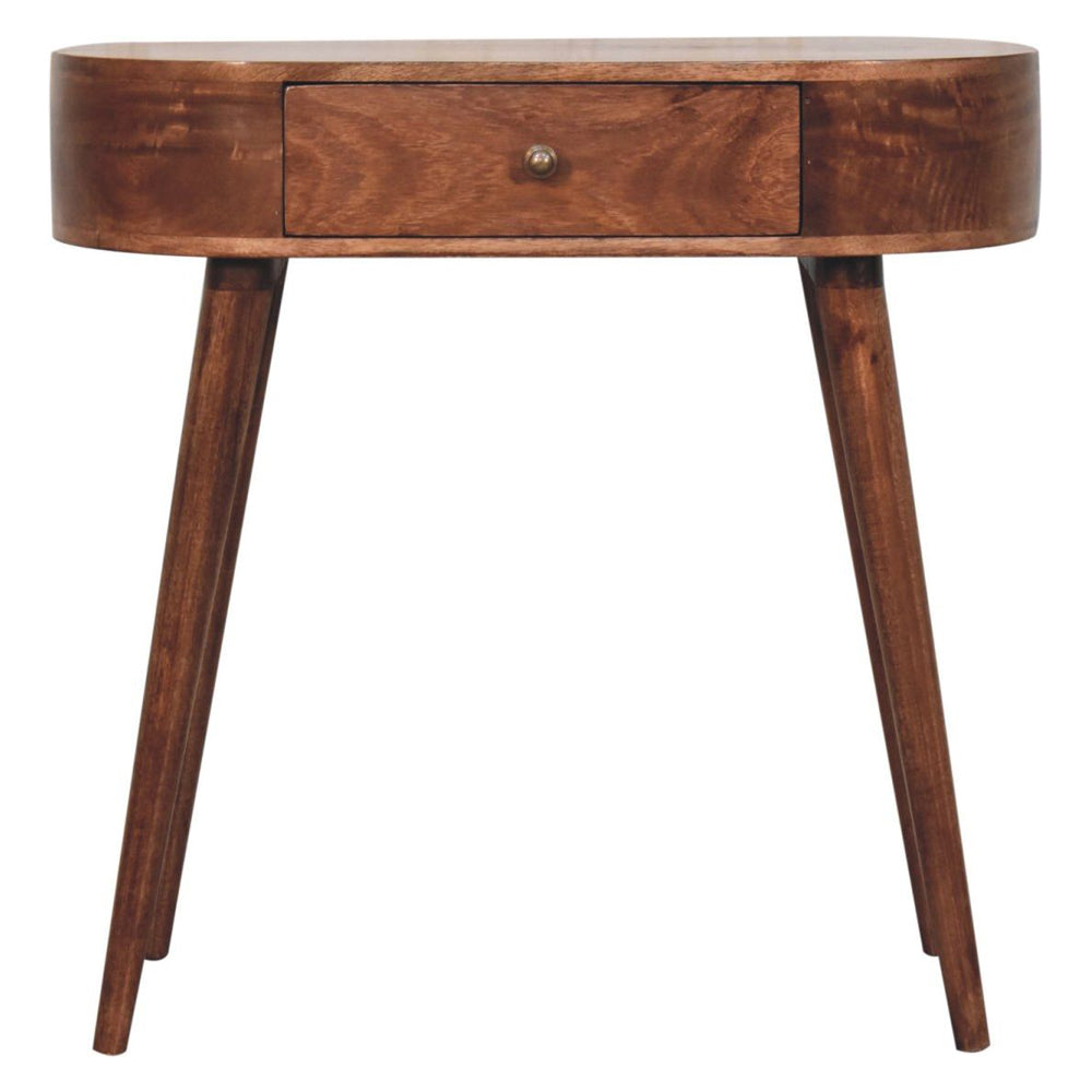 Artisan - Honey Caramel Rounded Small Console Table