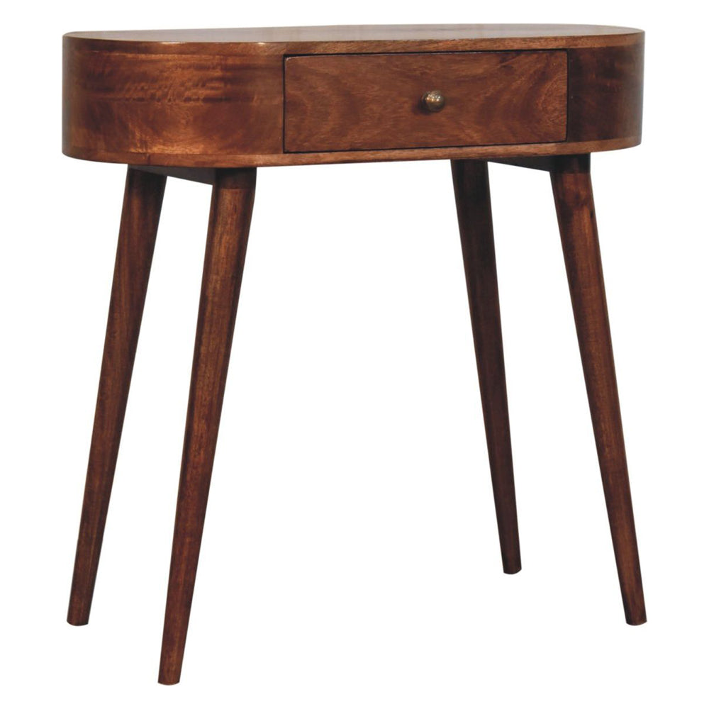 Artisan - Honey Caramel Rounded Small Console Table