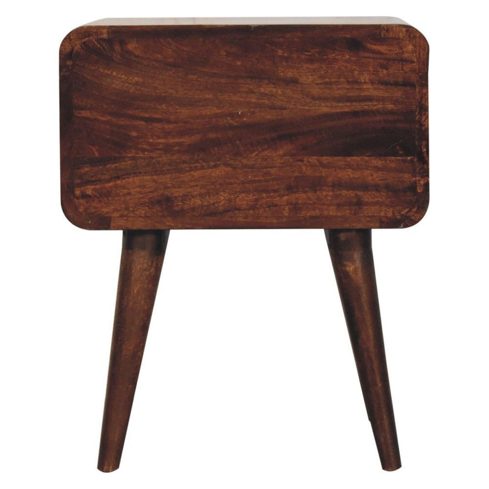 Artisan - Curved California Walnut Bedside
