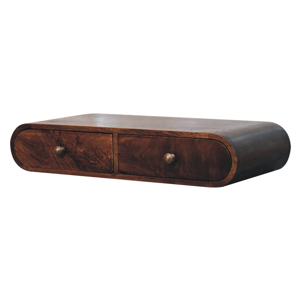 Artisan - Wall Mounted California Walnut Console Table