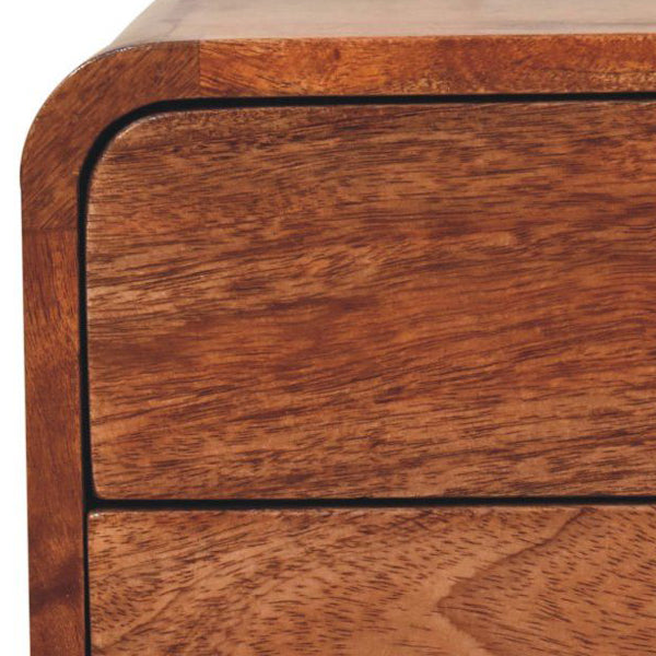Artisan - Honey Caramel 2 Drawer Floating Bedside