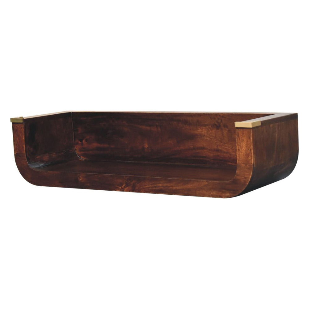 Artisan - Indira California Walnut Floating Console Table