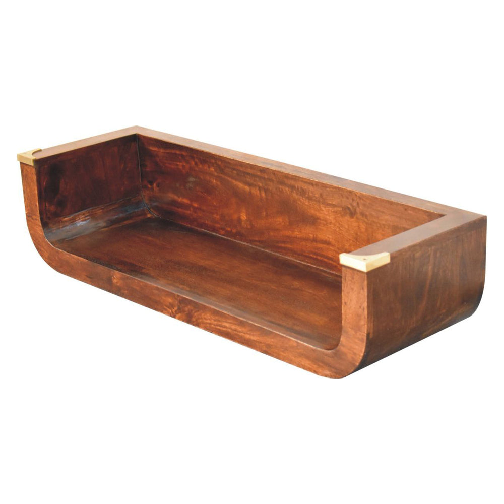 Artisan - Indira California Walnut Floating Console Table