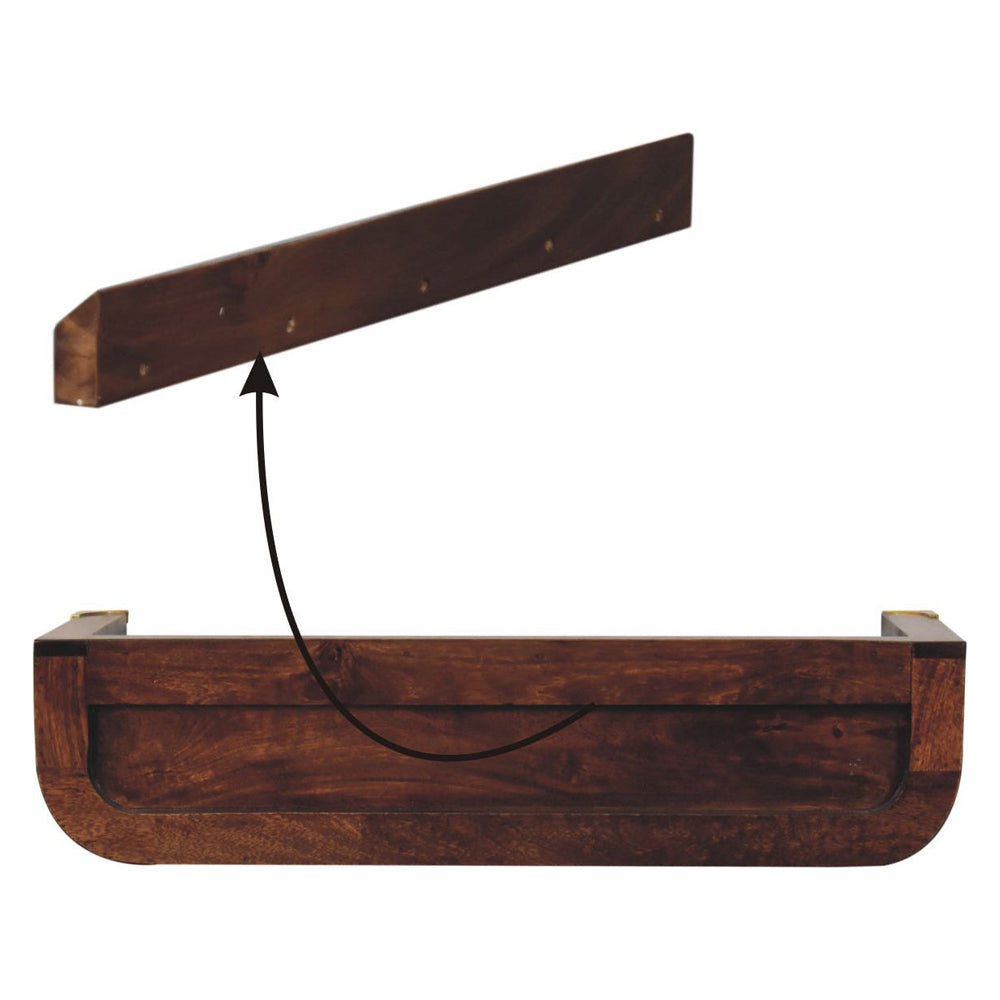 Artisan - Indira California Walnut Floating Console Table