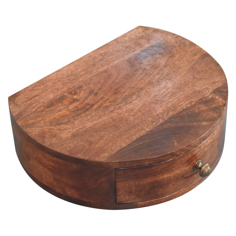 Artisan - Honey Caramel Wall Mounted Rounded Bedside