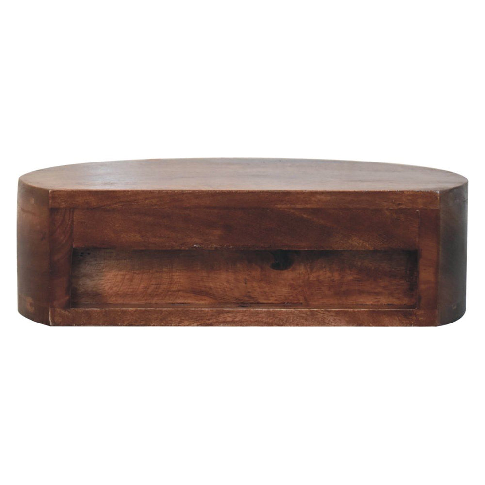 Artisan - Honey Caramel Wall Mounted Rounded Bedside