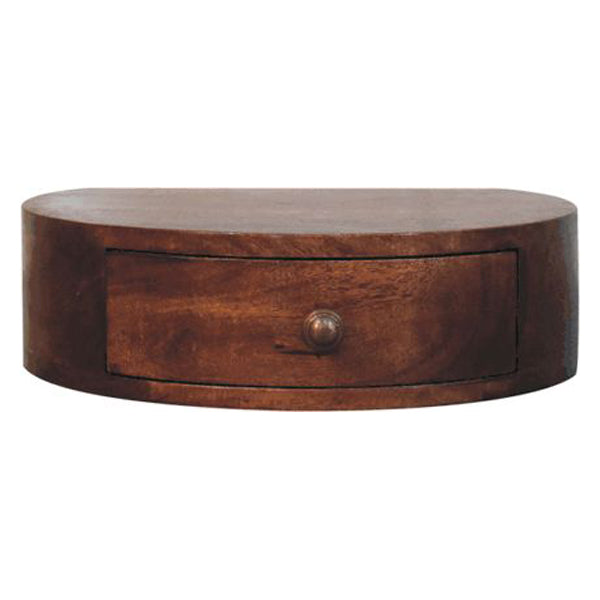 Artisan - Honey Caramel Wall Mounted Rounded Bedside