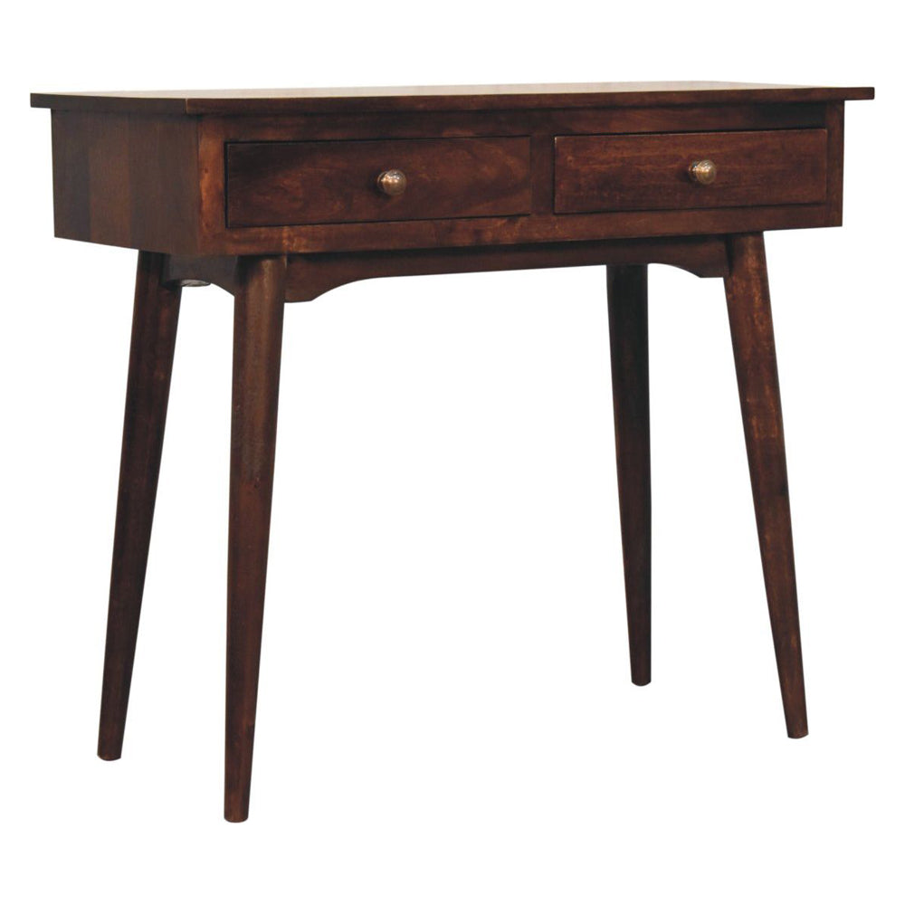 Artisan - California Walnut Hallway 2 Drawer Console Table