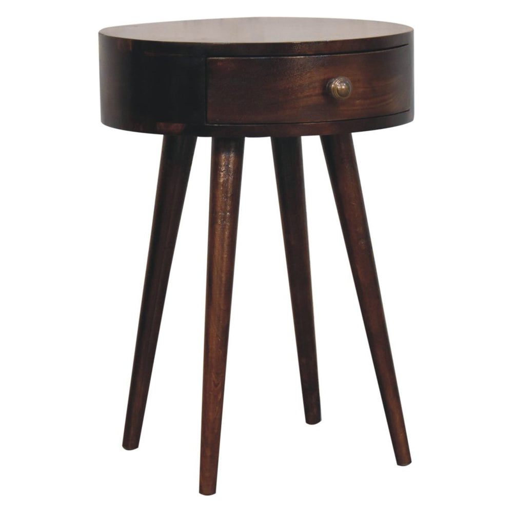 Artisan - Nordic California Walnut Circular Shaped Bedside