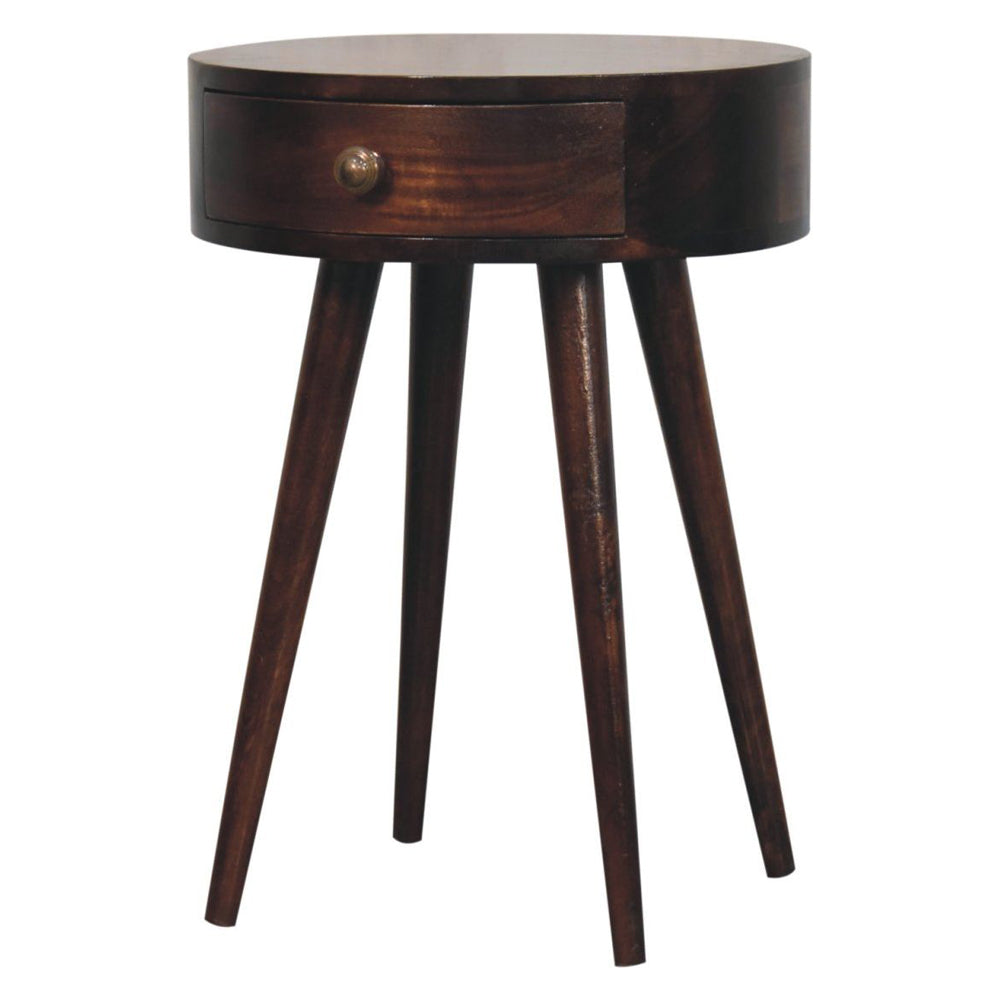 Artisan - Nordic California Walnut Circular Shaped Bedside