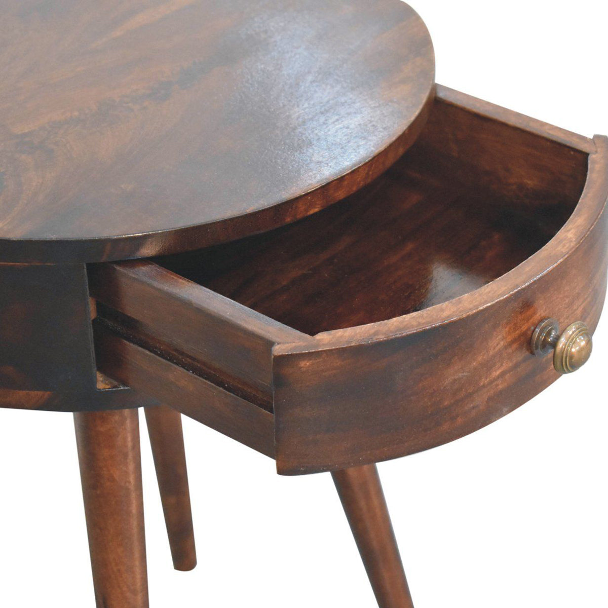 Artisan - Nordic California Walnut Circular Shaped Bedside