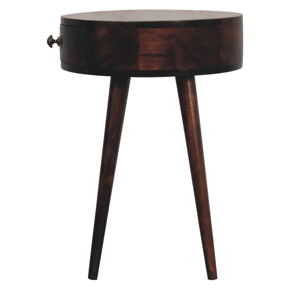 Artisan - Nordic California Walnut Circular Shaped Bedside