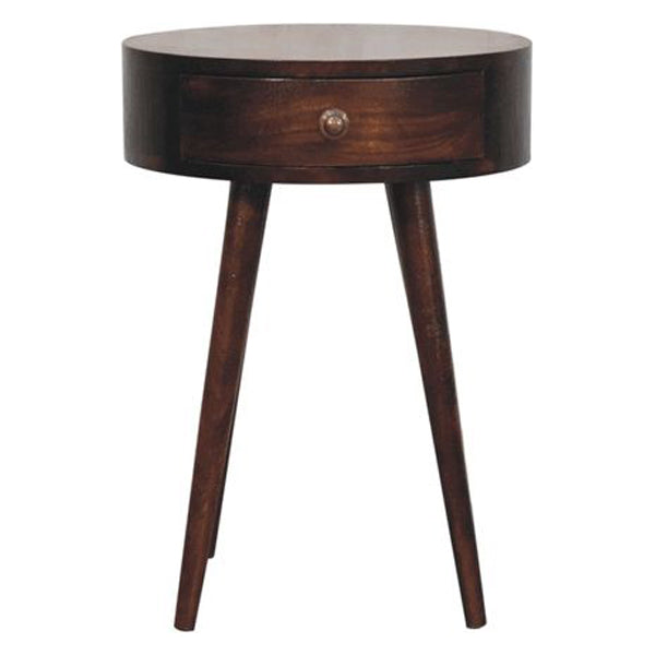 Artisan - Nordic California Walnut Circular Shaped Bedside