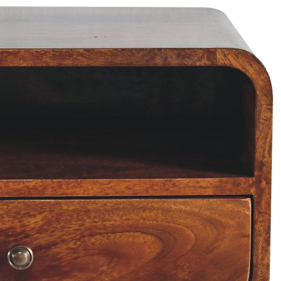 Artisan - Large Curve Upper Slot Floating Bedside