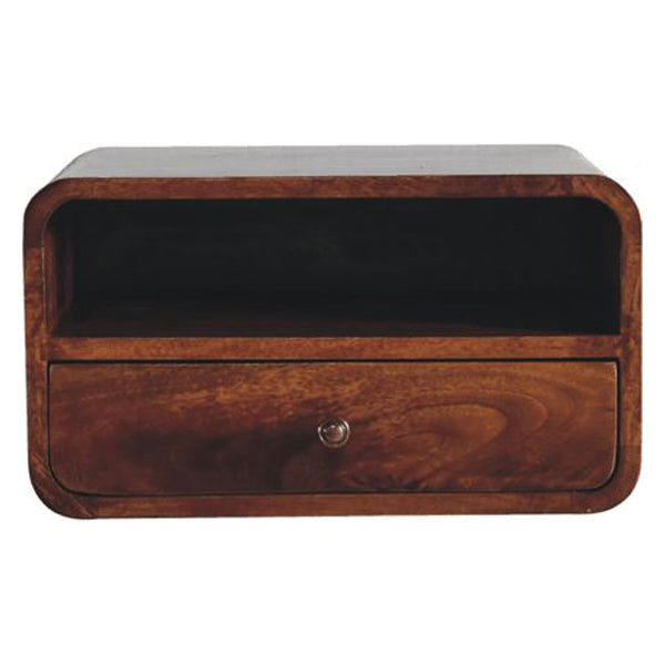 Artisan - Large Curve Upper Slot Floating Bedside