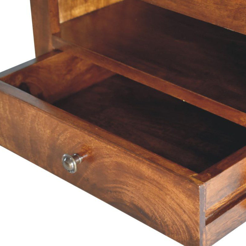 Artisan - Chunky Chestnut 1 Drawer Wall Mounted Nightstand