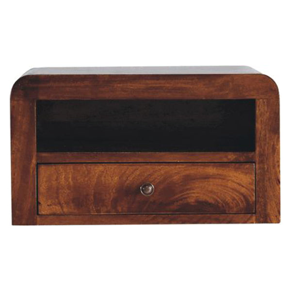Artisan - Chunky Chestnut 1 Drawer Wall Mounted Nightstand