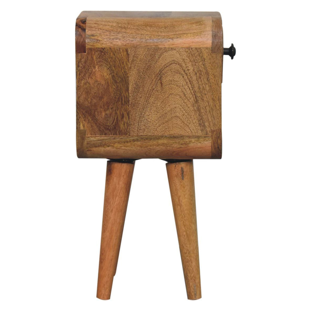 Artisan - Extra Mini Oak-Ish Curve Lower Bedside