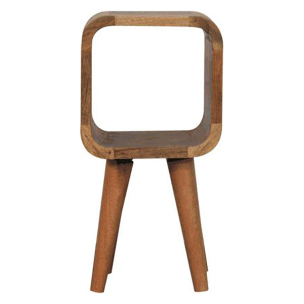 Artisan - Extra Mini Minimalist Open Curved Oak-Ish Bedside
