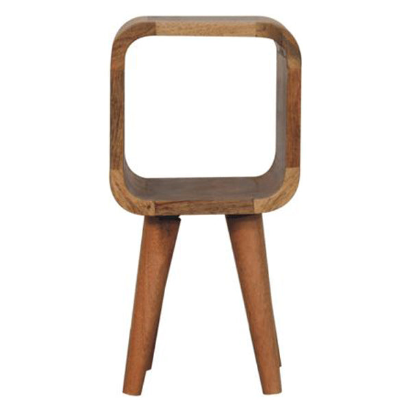 Artisan - Extra Mini Minimalist Open Curved Oak-Ish Bedside