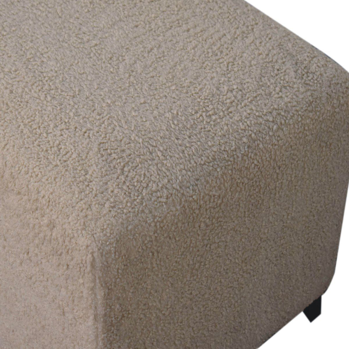 Artisan - Bliss Cream Bouclé Ottoman