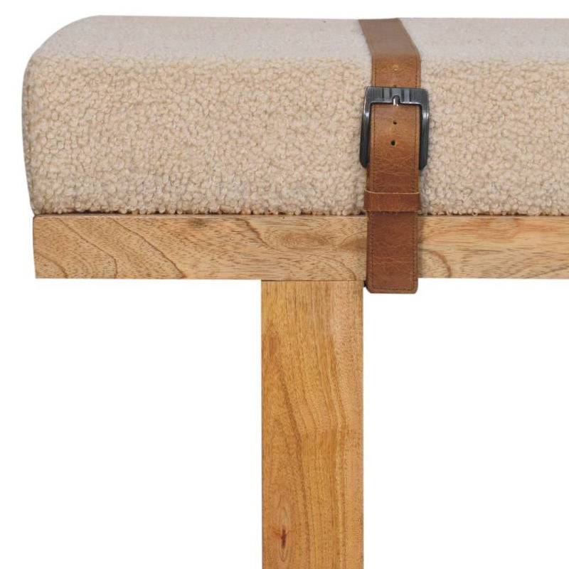 Artisan - Belmont Cream Boucle Bench