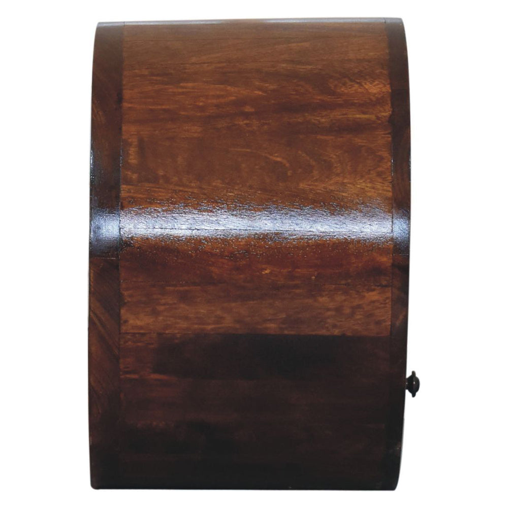 Artisan - Floating Circle Chestnut Bedside