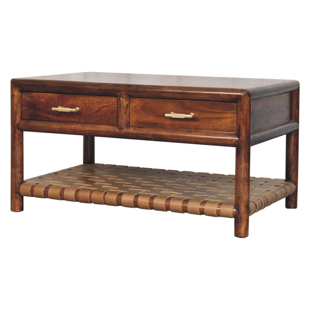 Artisan - Regency Woven Console Table With 4 Drawers