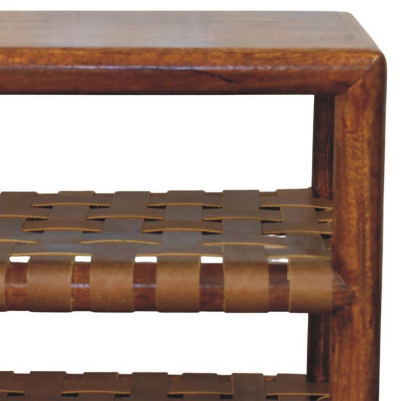 Artisan - Regency Woven Chestnut 2 Slot Shoe Rack