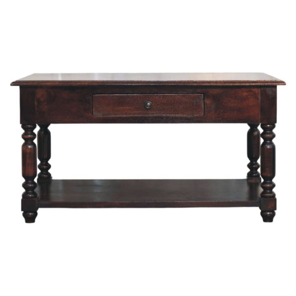 Artisan - Turned Legs Cherry Console Table