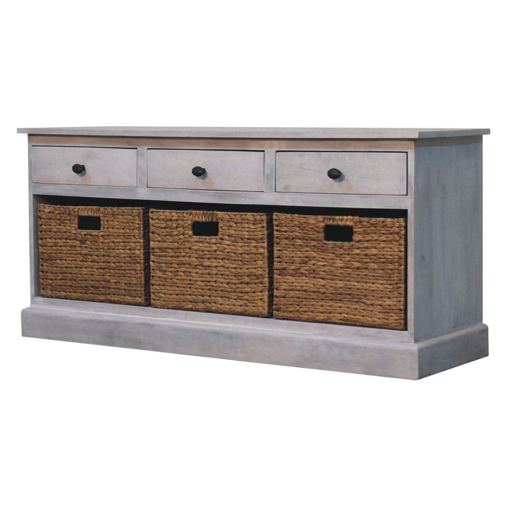 Artisan - Acid Wash Basket Storage Cabinet
