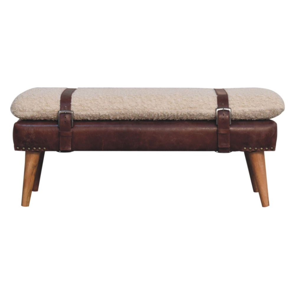 Artisan - Boucle X Leather Bench