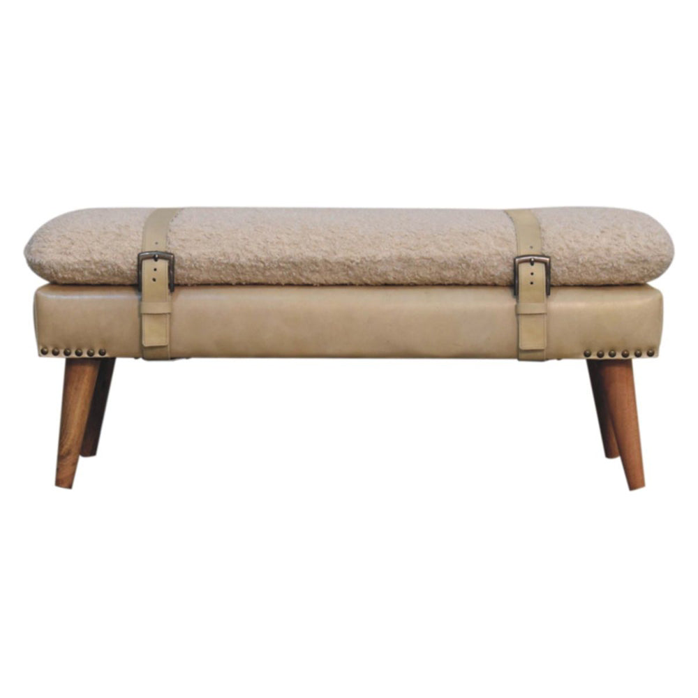 Artisan - Boucle X Leather Bench