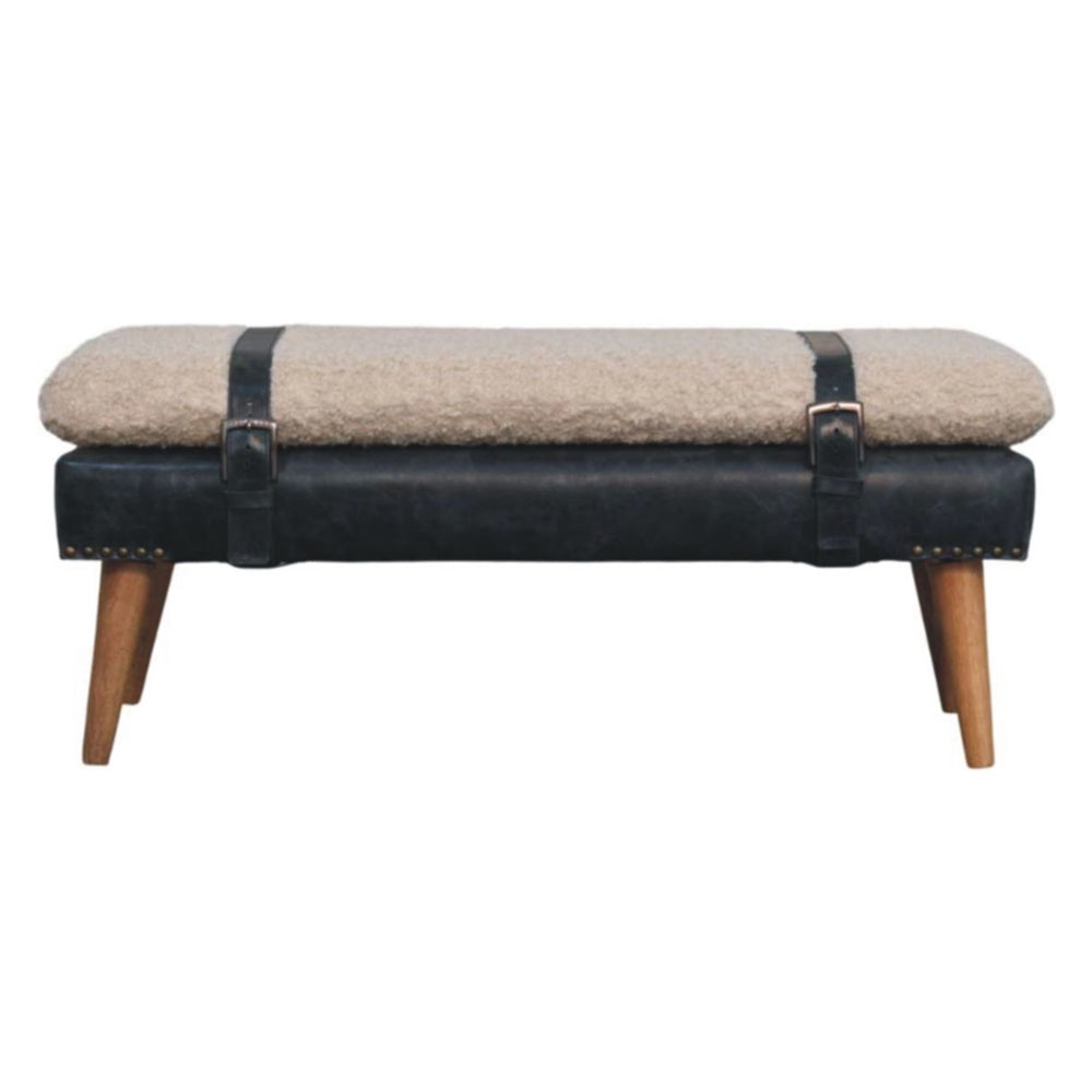 Artisan - Boucle X Leather Bench