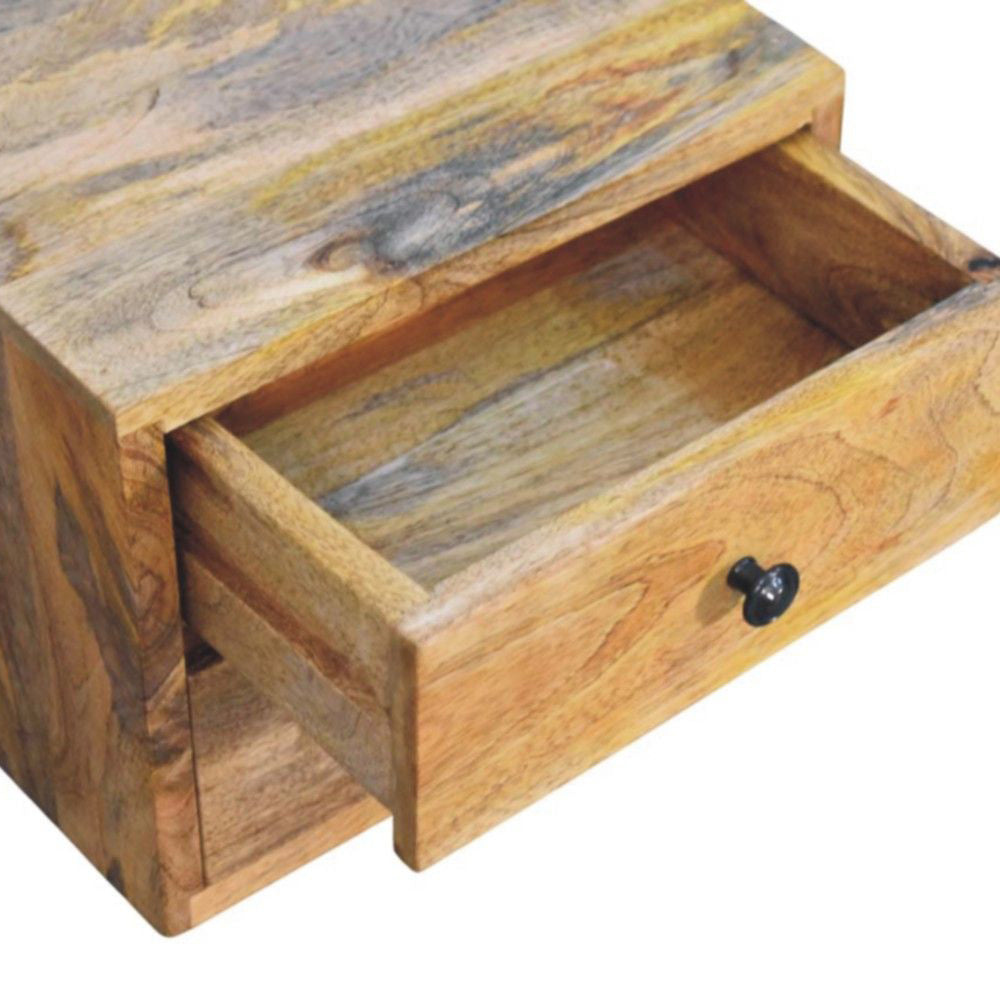 Artisan - Solis 2-Drawer Oak-Ish Wall Mounted Nightstand