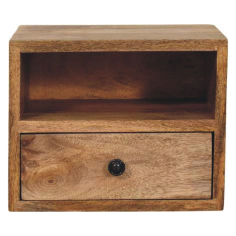 Artisan - Solis 1-Drawer Oak-Ish Wall Mounted Nightstand