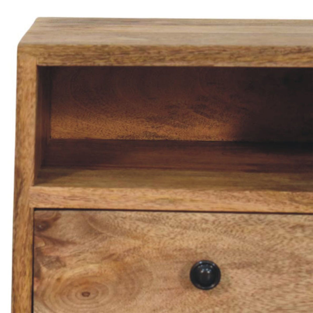 Artisan - Solis 1-Drawer Oak-Ish Wall Mounted Nightstand