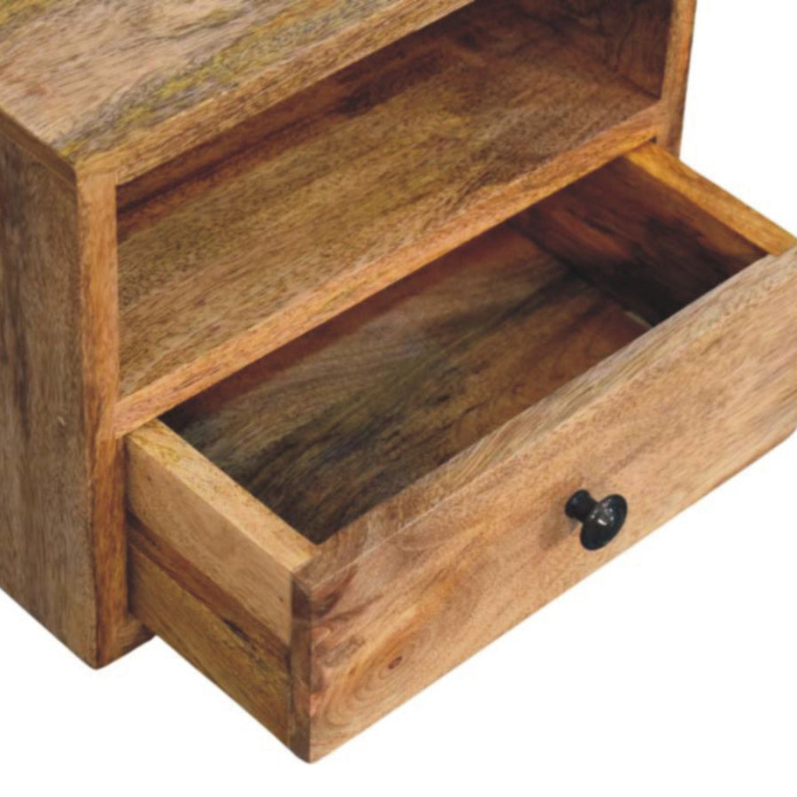 Artisan - Solis 1-Drawer Oak-Ish Wall Mounted Nightstand