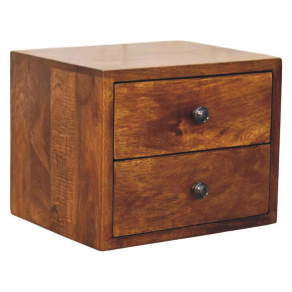 Artisan - Solis 2-Drawer Chestnut Wall Mounted Nightstand