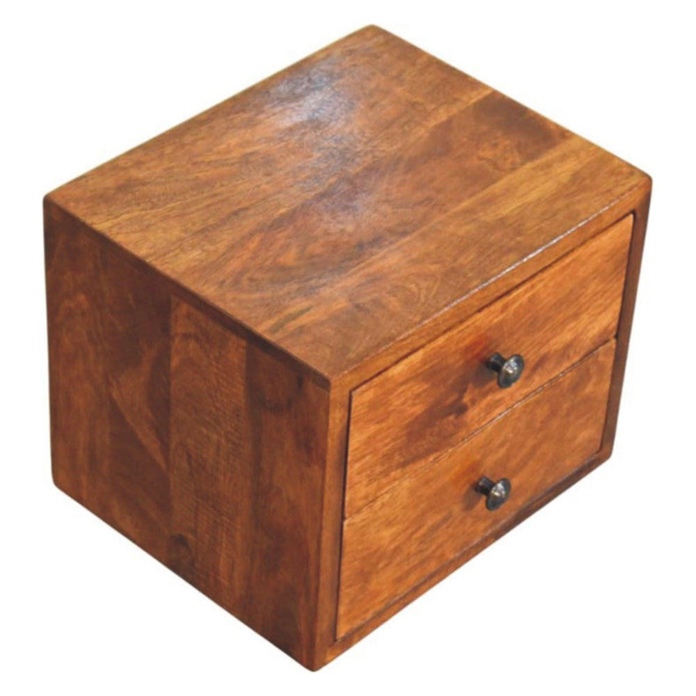 Artisan - Solis 2-Drawer Chestnut Wall Mounted Nightstand