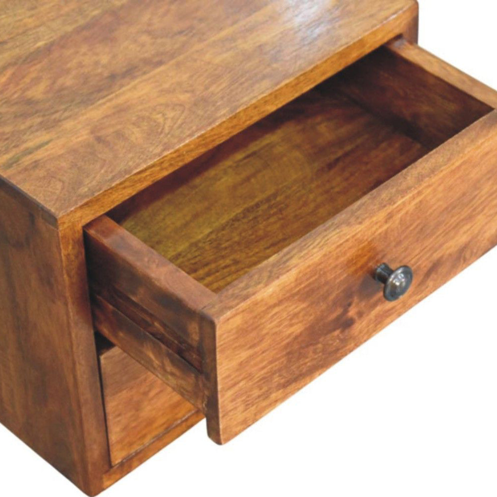 Artisan - Solis 2-Drawer Chestnut Wall Mounted Nightstand