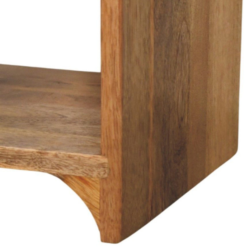 Artisan - Newton Mini Oak-Ish Nightstand With A Drawer And Open Shelf