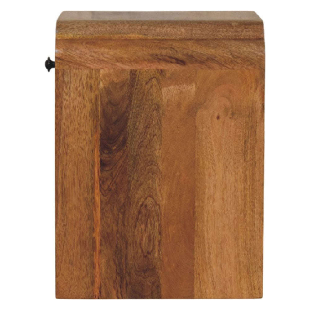 Artisan - Newton Mini Oak-Ish Nightstand With A Drawer And Open Shelf